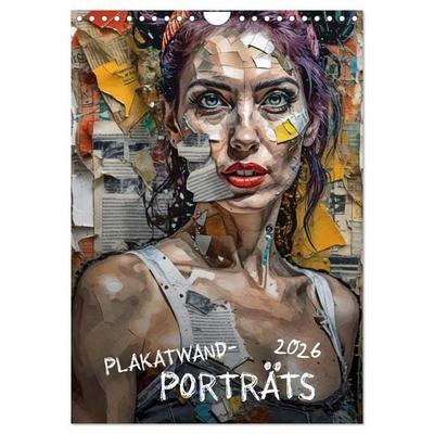Plakatwand-Porträts (Wandkalender 2026 DIN A4 hoch), CALVENDO Monatskalender