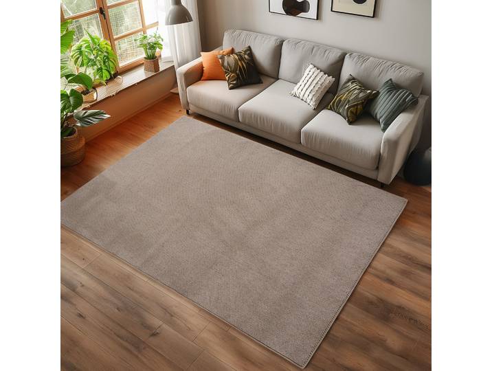Teppich AYYILDIZ TEPPICHE HELIX 2200 , auch als Läufer und Rund erhältlich , beige, B:140cm H:7mm L:200cm, Teppiche, Teppich, 3D-Effekt durch Cut-Loop-Webtechnik, Woll-Optik, Bouclé, Wohnzimmer