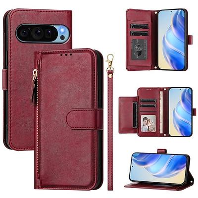 Handy Hülle Handyhüllen Für Google Pixel 9 Pro Pixel 9 Pro XL Pixel 8 Pro Pixel 8 Pixel 9 Pixel 7 Pixel 7 Pro Pixel 6 Pixel 6 Pro Brieftasche Kartenetui mit Halterung Reisverschluss Ganzkörperschutz