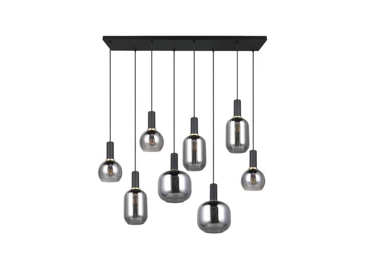 Suspension huit lampes 120 cm Diva