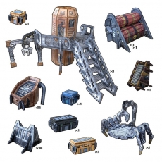 Battle Systems Tabletop Terrain - Engineering Sector (14 Teile) - englisch 293272