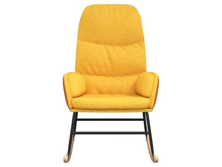 Fauteuil à bascule - UU - rocking chair - Jaune moutarde Tissu S1328