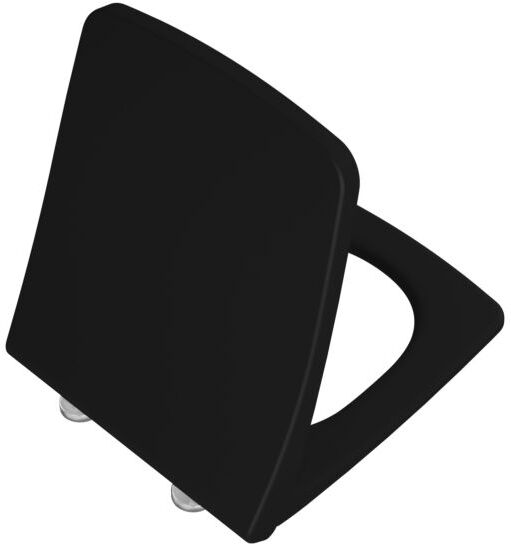 VitrA Metropole Slim Wrap WC-Sitz 132-483R009 mit Absenkautomatik und Schnellverschluss, abnehmbar, schwarz matt