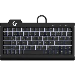 KeySonic KSK-3010ELC kabelgebundene Super-Mini Tastatur - QWERTZ DE - schwarz