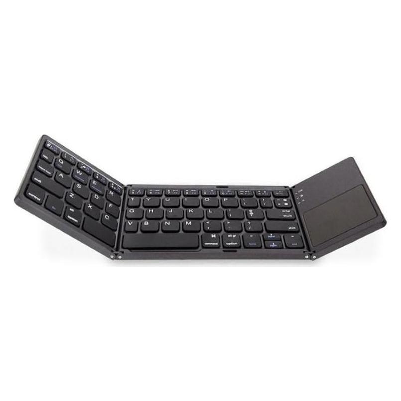 Riff BT-01 Foldable Bluetiooth Keyboard for Windows Android iOS Smartphones and Smart TVs with Black (US, Samsung Galaxy Tab E) (RF-BT-01)