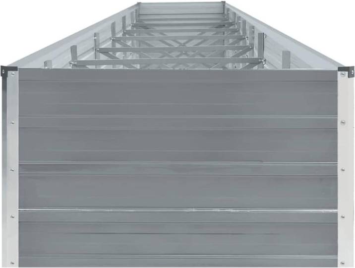 vidaXL Garten-Hochbeet Verzinkter Stahl 600x80x45 cm Grau