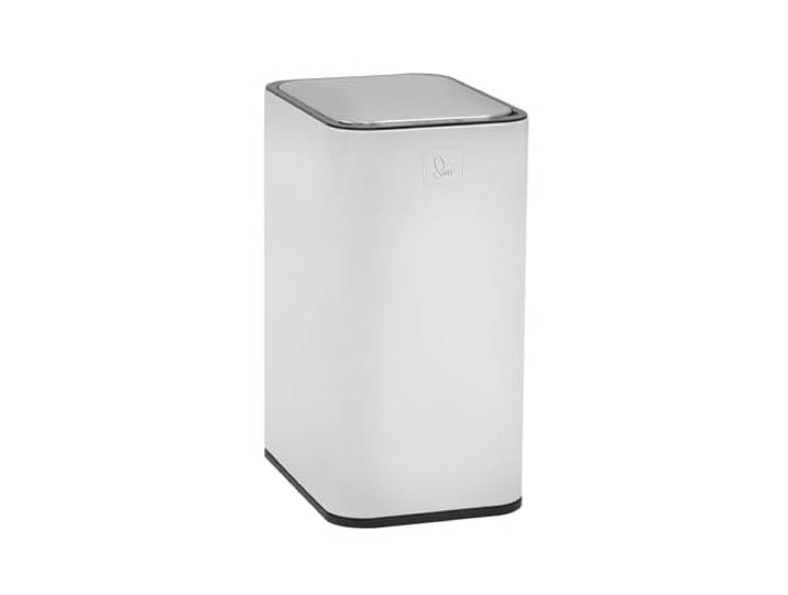 SVITA SE13L Sensormülleimer Abfalleimer Kücheneimer Automatik Mülleimer rechteckig mit Bewegungssensor Stahl 13l freistehend automatisch Weiß