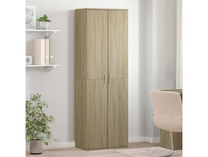 NEW 2026  Buffet haut 1 PC design rectangulaire chêne sonoma 60x35x180 cm bois d'ingénierie L5120