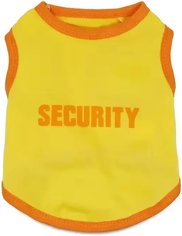 Inspire Curations Security Pet Vest Costume For Cats & Small Dogs orange m