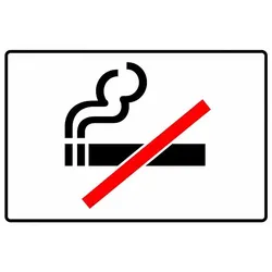 Folienpiktogramm Rauchen verboten
