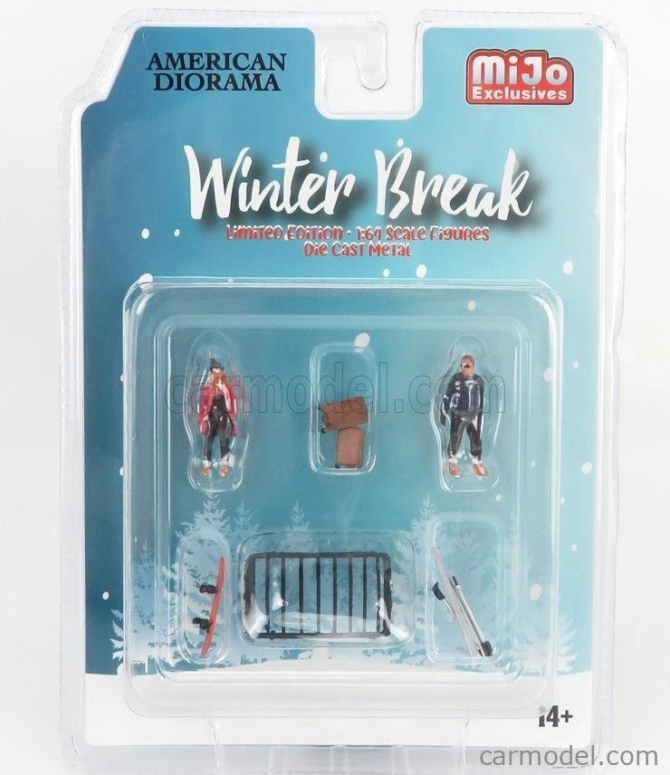American Diorama AD76462 Figuurset Wintervakantie