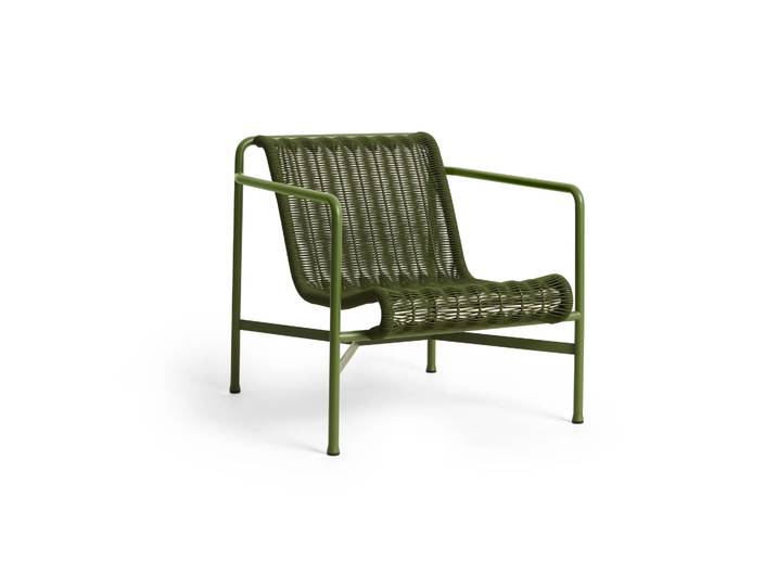 HAY Fauteuil lounge bas Palissade Cord Olive
