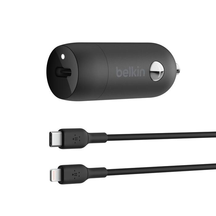 Belkin BoostCharge 30 W USB-C Kfz-Ladegerät, schwarz CCA004BT1MBK-B5