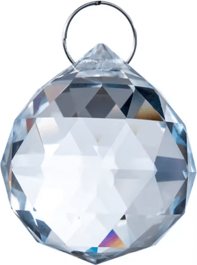 Inspire Picks Faceted Crystal Prism Ball Suncatcher Glass Chandelier Pendant For Home & Wedding Decor clear 40mm