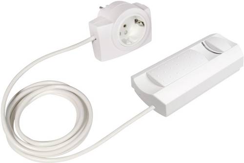 Ehmann 2660x0009 Schnurdimmer Geeignet für Leuchtmittel: Halogenlampe, Glühlampe Weiß