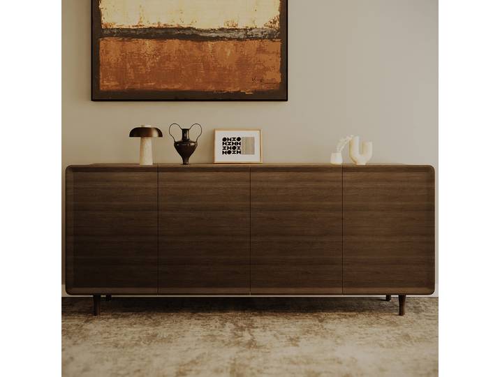 Sideboard Divine 180 x 77 x 42cm Braun