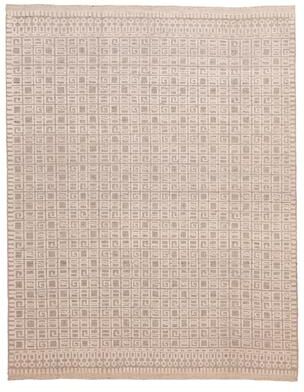ECARPETGALLERY Hand-knotted Tangier Cream Wool Rug - 8'2 x 10'3