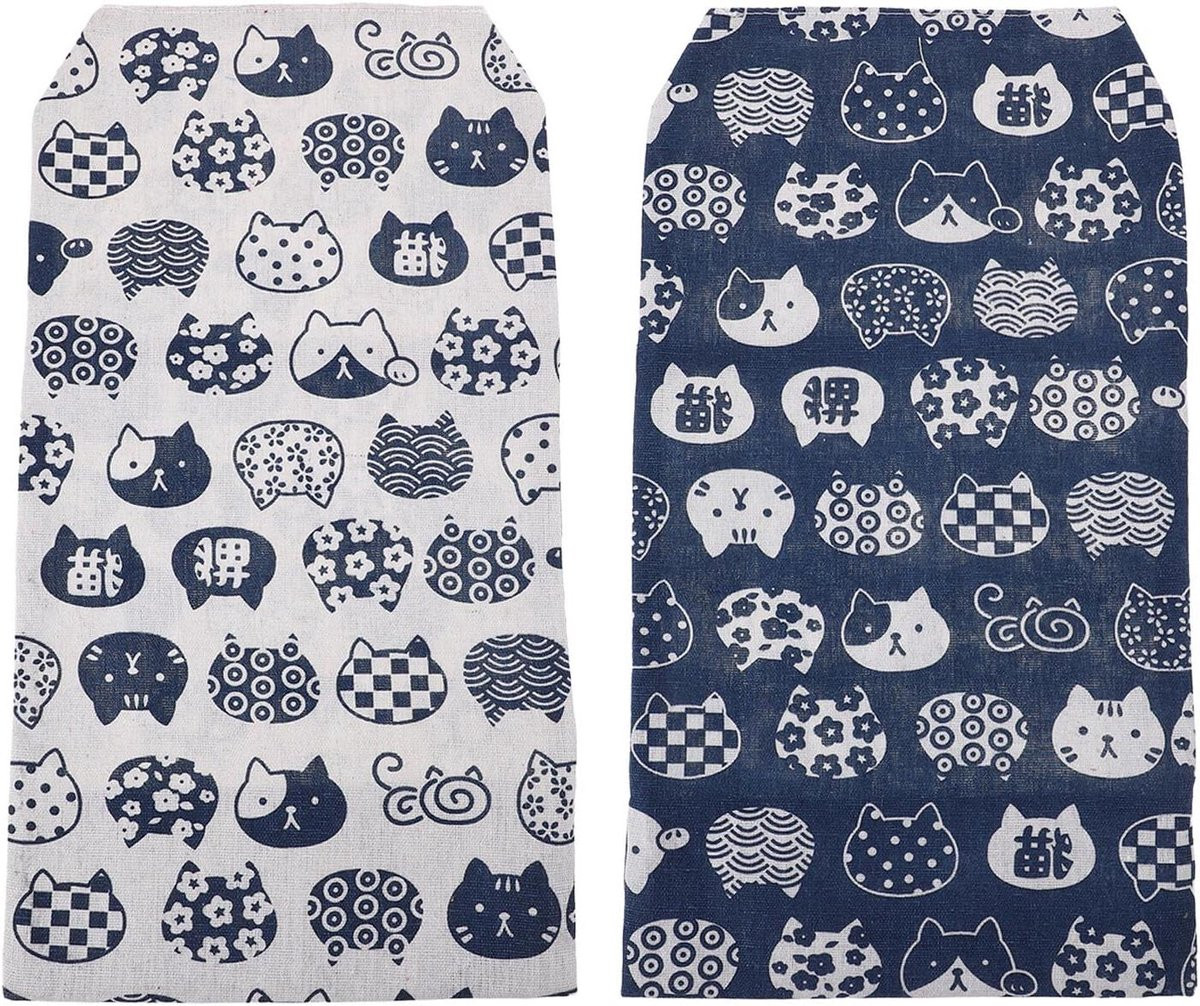 Set handgemaakte stoffen Boekomslagen in diverse kleuren - 24 x 17 cm