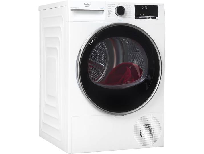 BEKO Wärmepumpentrockner B3T42249S , Energieeffizienz: C, weiß, B:59,8cm H:84,6cm T:67,2cm, Trockner, SteamCure-Dampffunktion für schonende Pflege und Frische, Wärmepumpentrockner