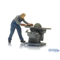 Artitec Fertigmodell Kreissäge mit Figur 387.663