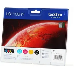Brother, Druckerpatrone, LC-1100HYVALBPDR Valuepack (BK, C, M, Y)