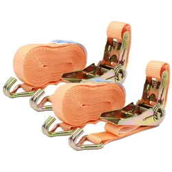 Baumarktplus 2x Profi Ratschen Spanngurt Spanngurte Zurrgurt 2-tlg 6m 0,8t 0,8to 800kg TÜV/GS ORANGE