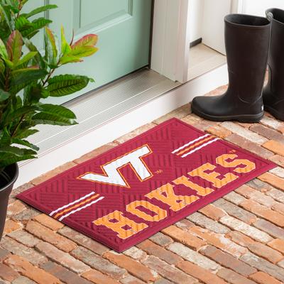 Evergreen 28 in. x 16 in. Cross Hatch Embossed Door Mat, Virginia Tech