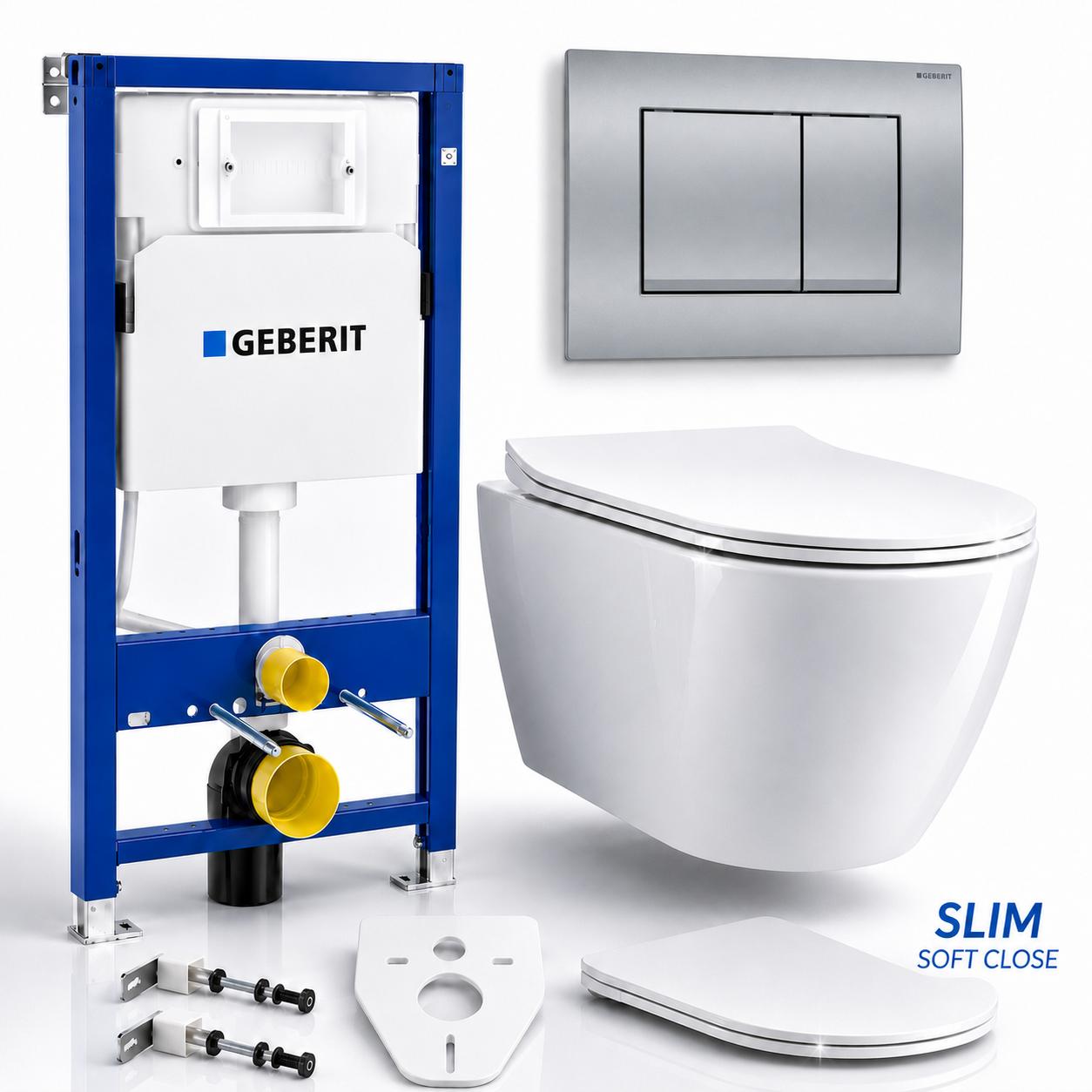 Geberit Vorwandelement WC-Schüssel Betätigungsplatte Delta20 | BADLAND ROLO