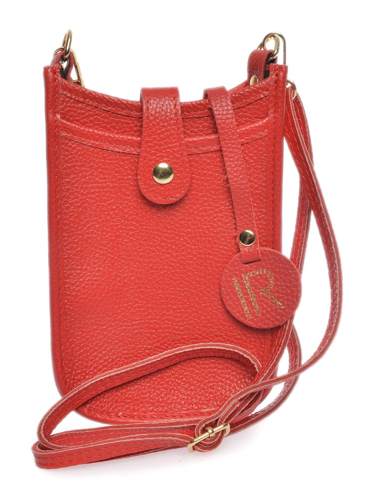 Isabella Rhea Rot Rindsledertasche