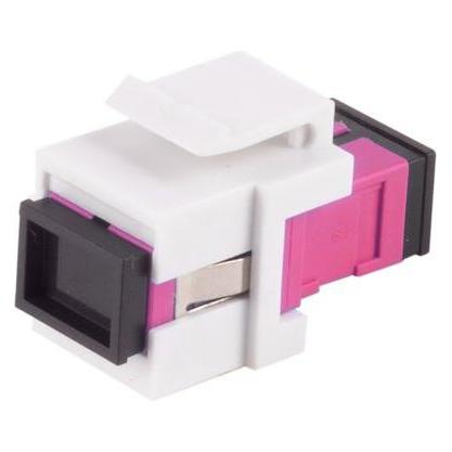 Shiverpeaks S/CONN maximum connectivity LWL-Keystone Verbinder, SC-SC, Simplex, violett (Keystone Modul) (08-10213)