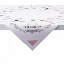 Sovie HOME Tischdecke Celebration in Grau-Altrosa aus Linclass® Airlaid 80 x 80 cm, 1 Stück