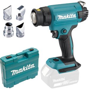 Makita Heißluftpistole DHG181ZK, Akku, 18V, 150-550°C, mit Koffer, 120-200 l/min