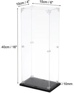 Unique Acrylic Display Case, Dustproof Storage Organizer for Collectibles 1Pc