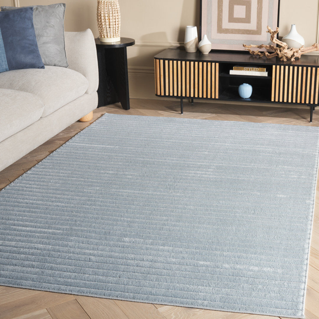 Bloomsbury Market Alis Geometric Area Rug Blue Rectangle 160 X 229cm
