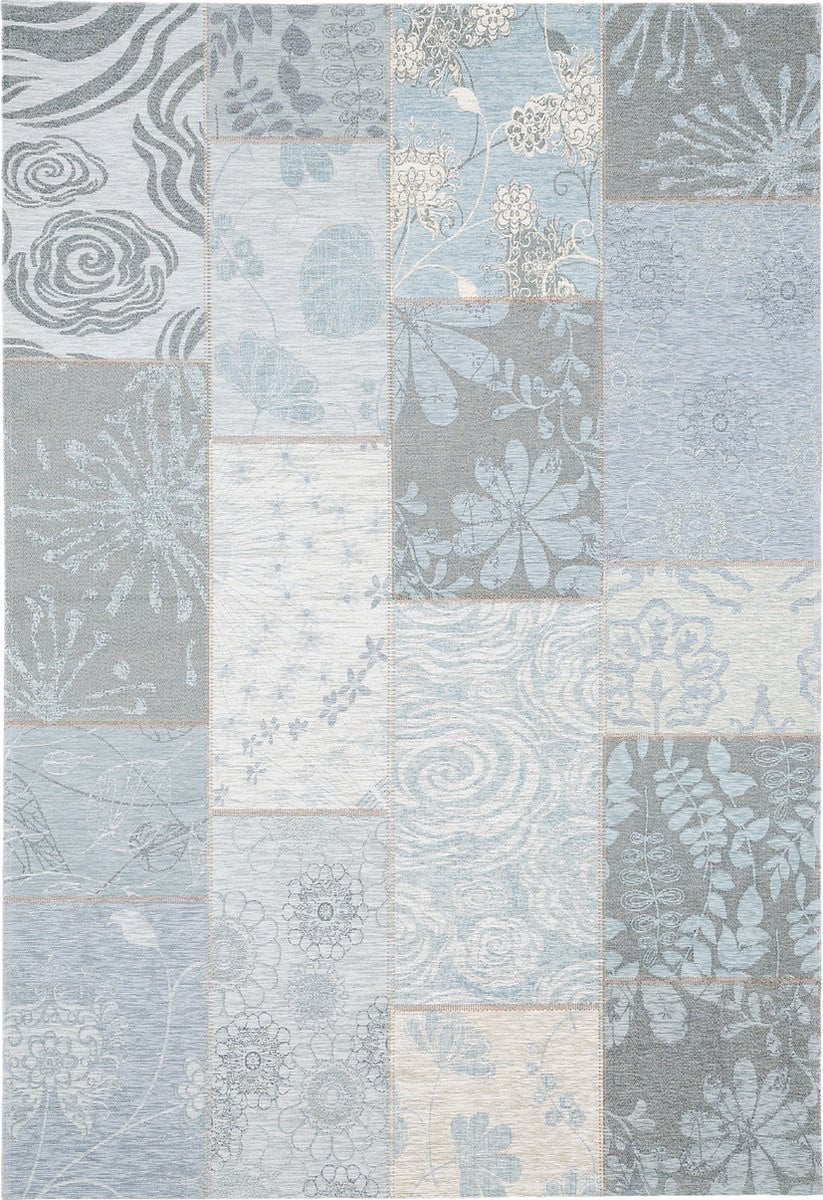 Pergamon Vloerkleed Luxe Vintage Designer Patchwork van Chenille en Katoen