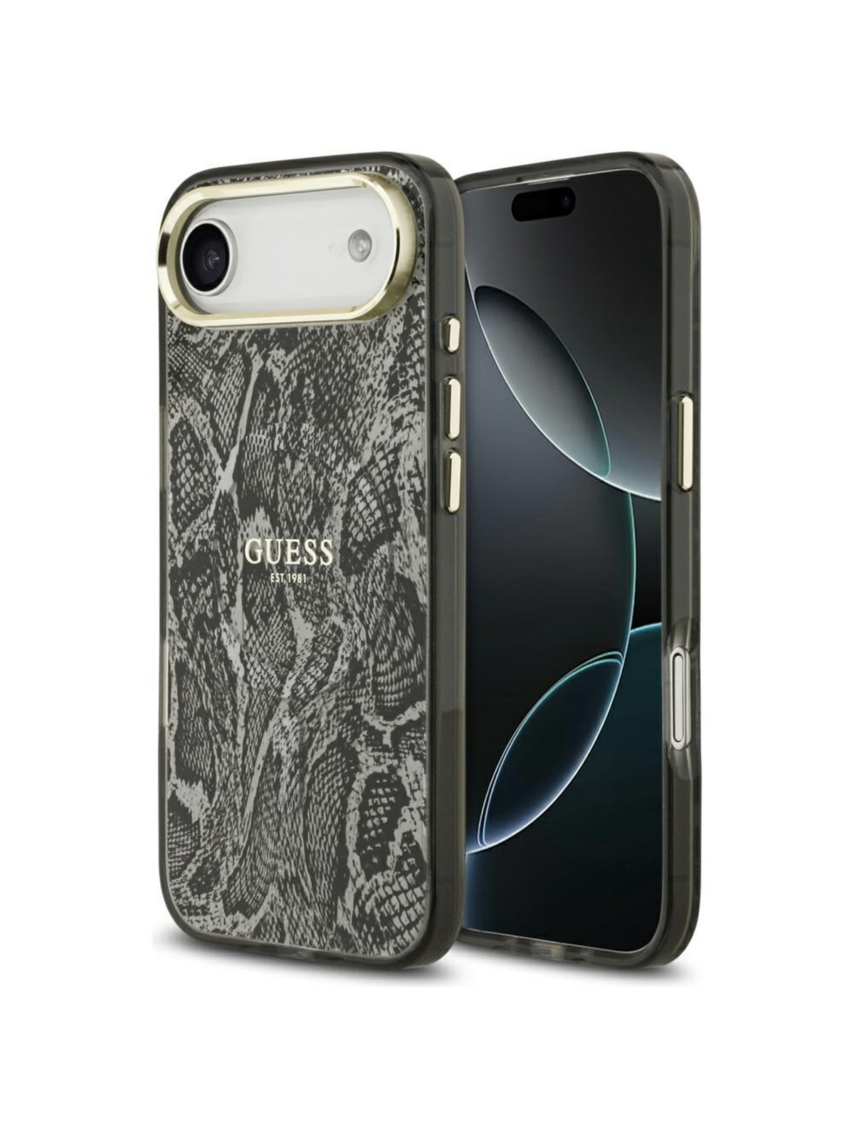 GUESS Python Pattern MagSafe Case for iPhone Air - Black