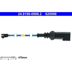 Warnkontakt Bremsbelagverschleiß ATE 24.8190-0998.2 für Ford Tourneo Custom V362