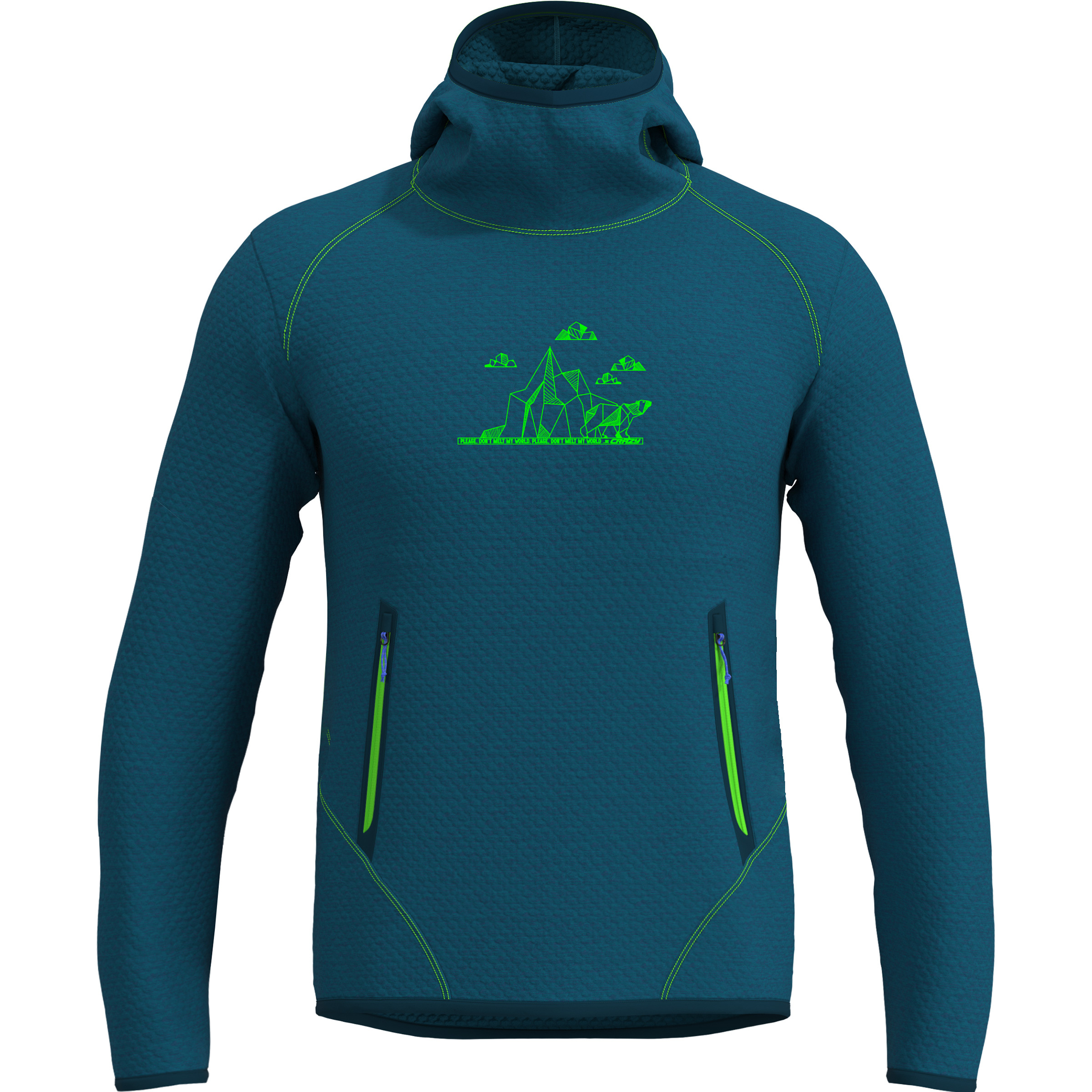 Crazy Director Herren Hoodies blau Größe M Trekking Elastisch