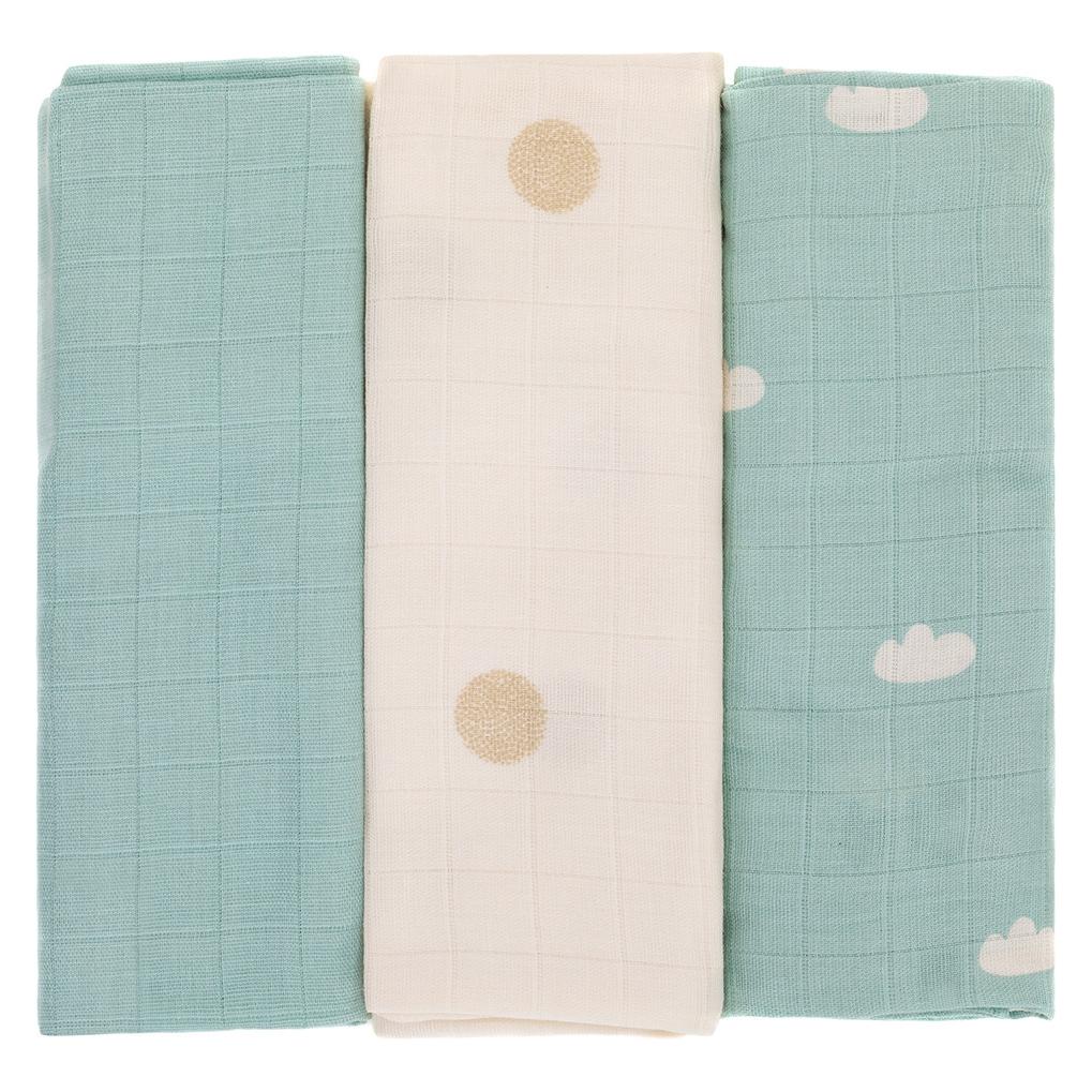 Fillikid Mullwindeln Punkte 3er Pack (75 x 75 cm) (617598)