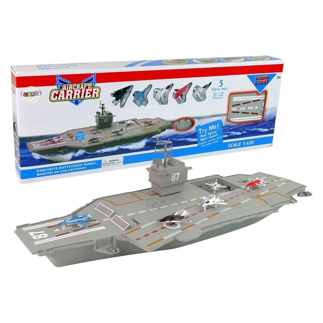 Lean Toys Flugzeugträgerjets 5 Stück Sound Lights (35818966)