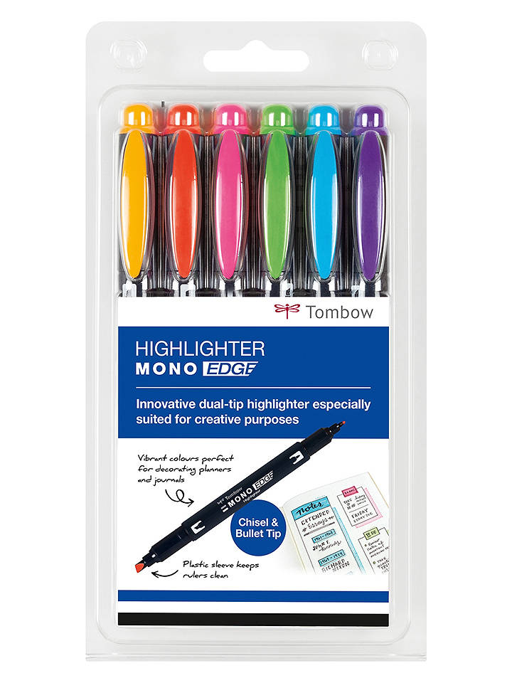 Tombow Textmarker "Mono edge" - 6 Stück - onesize