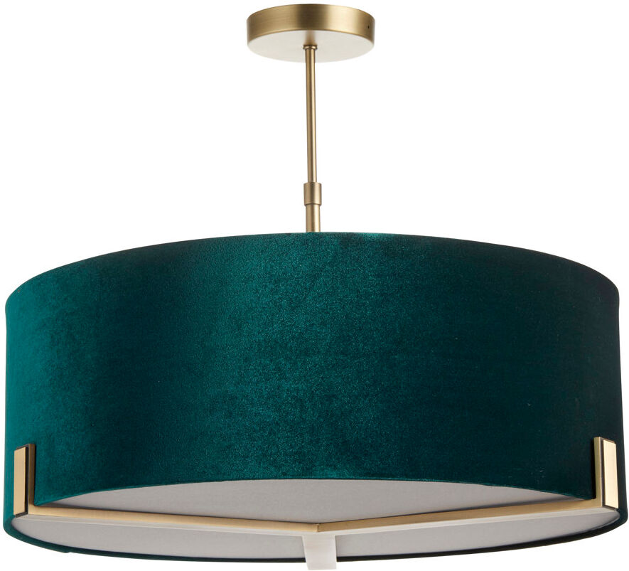 Wade Logan Abercrombie Hayfield 3Lt Pendant Antique Brass 20cm H X 56cm W X 56.6cm D