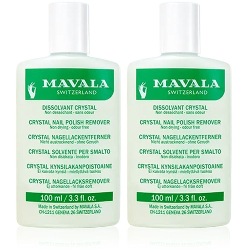 Mavala Dissolvant Crystal 100Ml x2 2x100 ml Nagellackentferner