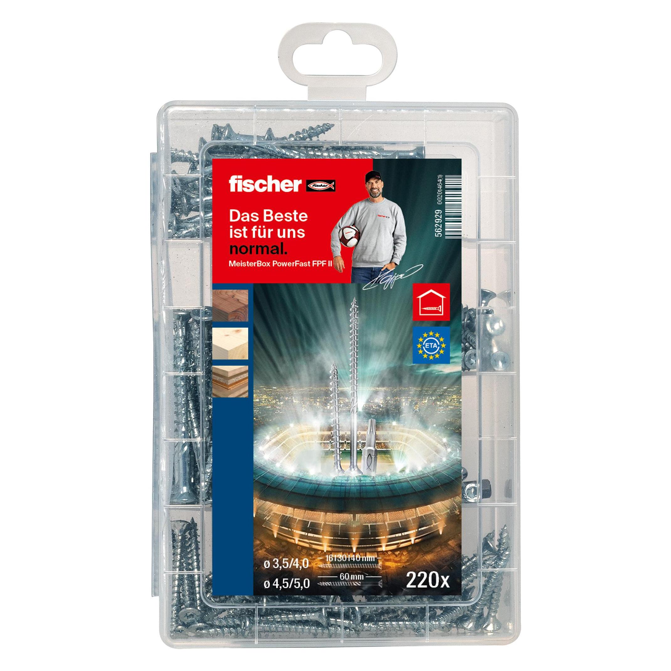 Fischer Meisterbox PowerFast II SK TG/VG TX (220 Schrauben pro Stück) (562929)