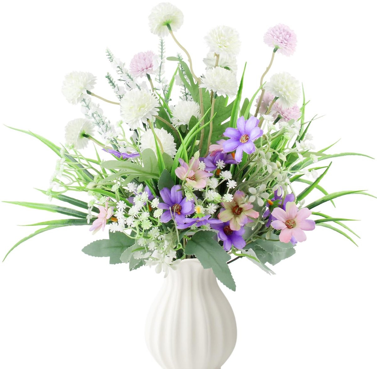 YUE QIN Set van 12 kunstbloemen voor bruiloft en decoratie