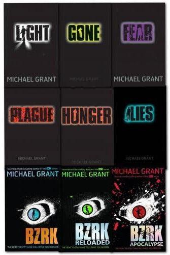 Electric Monkey Michael Grant 9 Book Set – Gone Series & BZRK Trilogy YA Sci-Fi Action Collection
