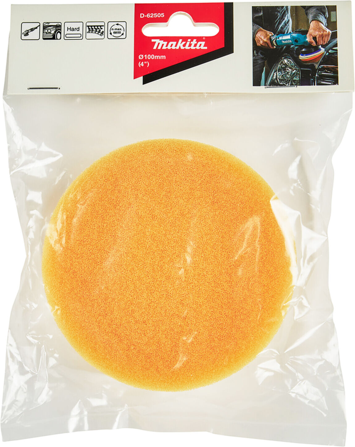 Makita Klett-Schwamm Orange 100mm D-62505)