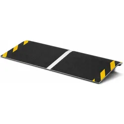 Wiltec, Zubehör Gehhilfen, Rollstuhlrampe Alu 800x250x21mm Türschwellenrampe Rampe Bordsteinrampe