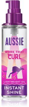 Aussie Bouncy Curls Work That Curl óleo de cabelo hidratante e nutritivo 95 ml. Bouncy Curls Work That Curl