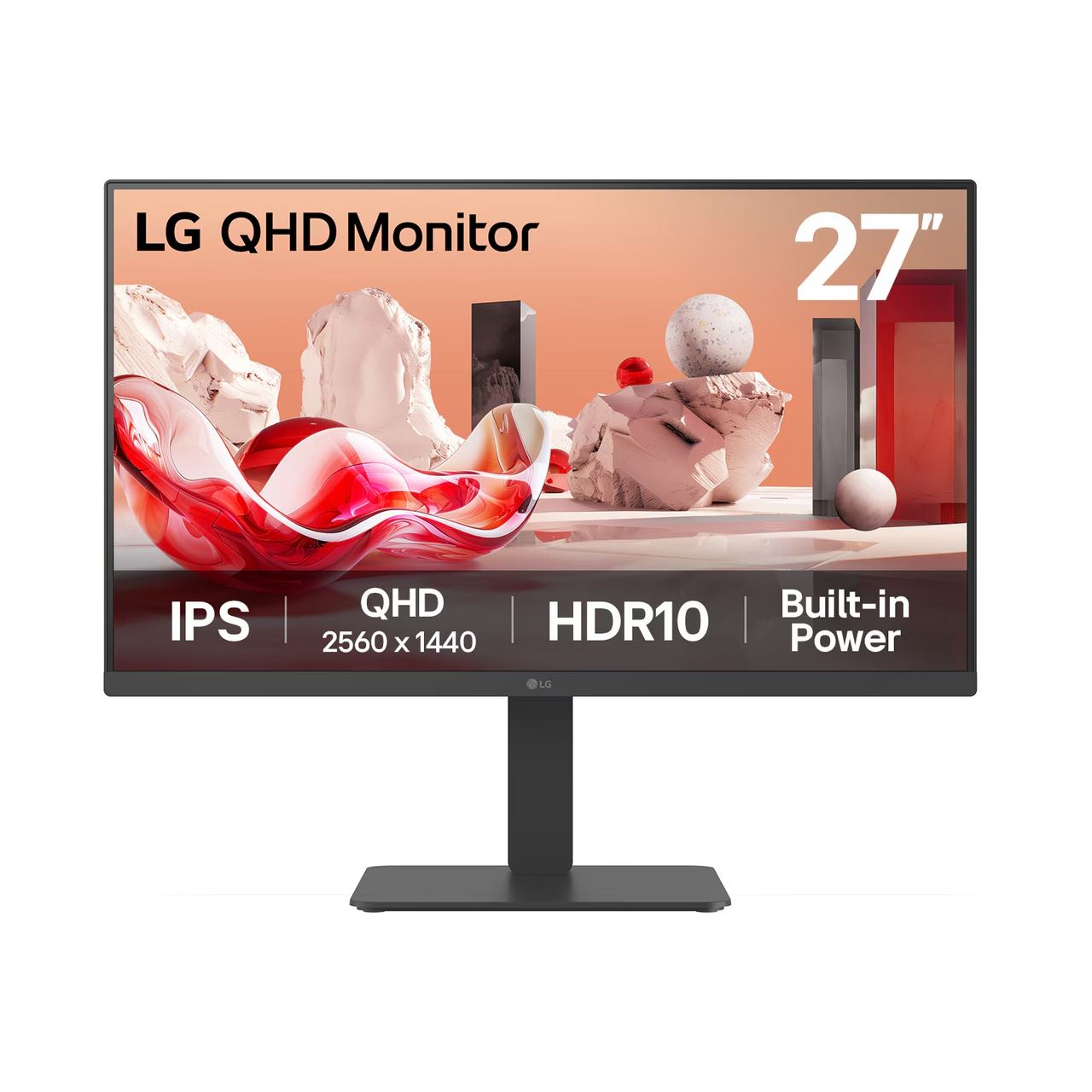 27" (68,58cm) LG Electronics 27BA75QB-B, schwarz 2560x1440 1xDisplayPort 1.4 / 1x HDMI 2.0 / 1xUSB-C 3.0 mit DisplayPort 1.4